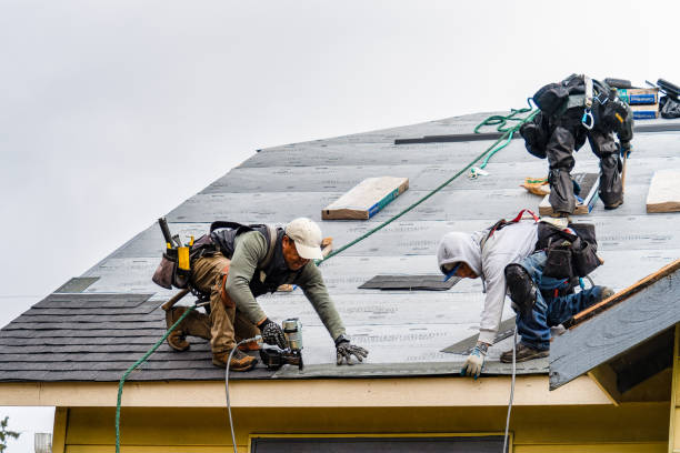 Professional Flat Roof Repair technician working in Waterbury, VT